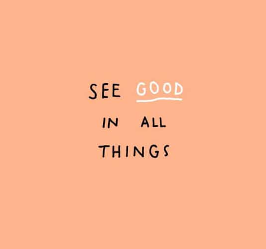 Finding the Good in Everything